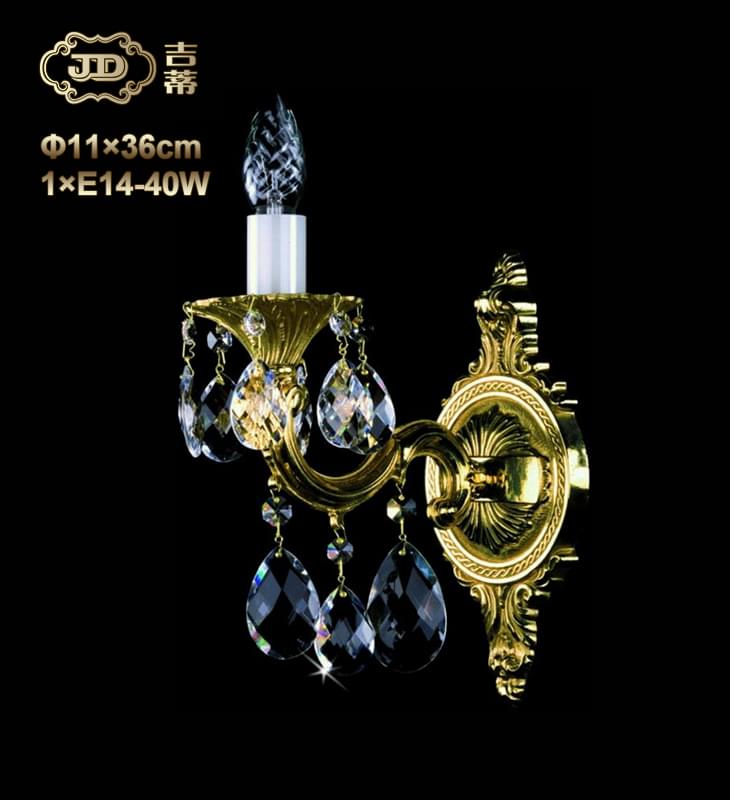 水晶壁灯 全铜灯 捷克工厂直供原装进口1头手工水晶壁灯 ￥2415元起/盏 会员优惠