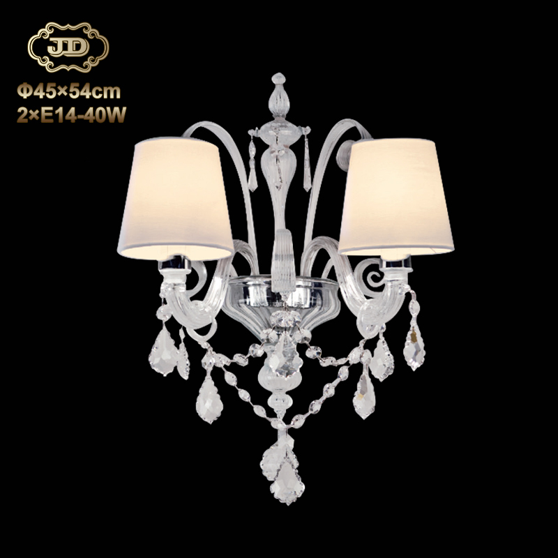 壁灯  意大利原装进口吹制玻璃布艺灯罩2头壁灯 ￥22599元 会员优惠